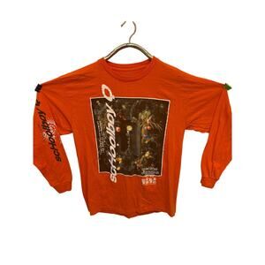 Schoolboy Q blank face tour official shirt, long sleeve orange TDE top dawg XL